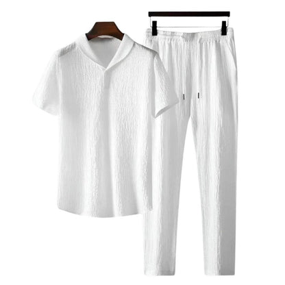 Baumwoll-Polo- und Hosen-Set